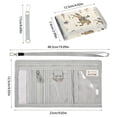 thumbnail image 3 of JIALIOU Nylon Trifold Card Wallet with ID Window Zipper Pocket for Men Women Teen Cactus Cowboy Horse, 3 of 7