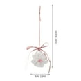 thumbnail image 2 of OULII Air Freshener Car Hanging Flower Pink Gypsum Elegant Design Women 1Set, 2 of 8