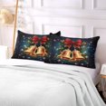 thumbnail image 6 of Christmas Wind Chime Plush Pillow Case, Zippered Bed Pillow Pillowcases, Super Soft and Cozy Pillowcase Covers for Sleep Decor Giftsation - King Size 20x40in, 6 of 7