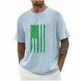 thumbnail image 2 of NuoCaiYun Athletic T-Shirt for Men St. Patrick'S Print Round Neck Casual Short Sleeve Tops Blouses, 2 of 4