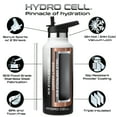 thumbnail image 2 of 20oz (Fluid Ounces) Fluid Ounce Standard Mouth Hydro Cell Stainless Steel Water Bottle Black/White, 2 of 3