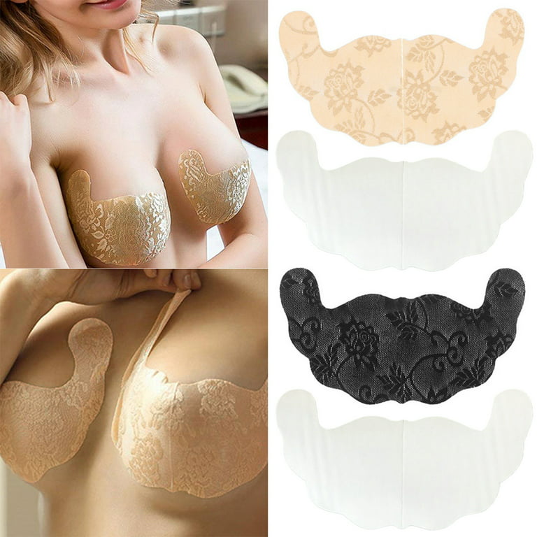 nsendm Female Vest Adult Metallic Mesh Long Sleeve Top Nipple Covers Breast  Pasties Petals Self Adhesive Disposable Bras Cropped(Khaki, M) 