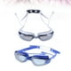 thumbnail image 4 of EeaseMX 2 gafas de natación unisex de color sólido, impermeables, antivaho, con tapones para los oídos y pinza nasal, color gris y azul., 4 of 7