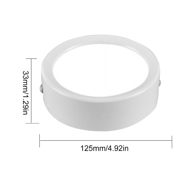 Luz LED de techo de 3 colores con atenuación de luz descendente ultrafina para pasillo (blanco 12W) Ndcxsfigh Para estrenar