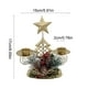 thumbnail image 3 of pstuiky Adorno navideño de ventana/escritorio con candelabro doble de hierro dorado, 3 of 6