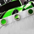 thumbnail image 4 of jejeloiu Speed Sport Car Black Out Curtains,Extreme Racing Game Curtains Pack of 2 (42x63 Each),Black White Green Bedroom Curtains For Kids,Microfiber Bedroom Decor, 4 of 6