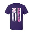 thumbnail image 2 of Survivor Awareness Flag Awareness Men's Graphic T-Shirt, Purple, 3XL, 2 of 3
