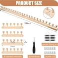 thumbnail image 2 of Wooden Yarn Knitting Machine for DIY Craft Projects Adjustable Length Tool to Create Blankets and Shawls, 2 of 6
