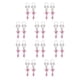 thumbnail image 1 of Minnieouse Piercings falsos Adorno de cuerpo encantador Adornos de senos de mujer Anillos de pezones de mariposas ajustables para mujer Rosa Type1 NO1, 1 of 6