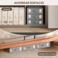 thumbnail image 3 of VIOPY Organizador De Sabanas, 4 Piezas Cajas De Almacenamiento, Organizador De Ropa De Cama Plegable, Contenedores De Almacenamiento De Tela Para Juego De S&aacute;banas, Para Closet, Debajo De La, 3 of 7