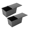 thumbnail image 1 of SHISUYAN 2Pcs Loaf Pan with Cover Non Stick Bread Baking Molds Toast Molds Bakeware, 1 of 9
