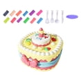 thumbnail image 3 of Bunblic Birthday Cake Set Interactive Toy with 12 Clays for Preschool Birthday Gifts Pink, 3 of 8