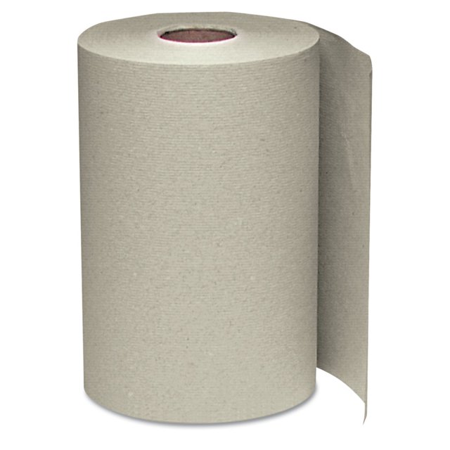 Windsoft 108 Rollo de toallas de papel no perforado, 8"" x 350 pies, color marrón (caja de 12 rollos)
