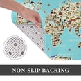 thumbnail image 3 of Kdxio World Travel Line Icons Map,16" x 24", Non-Slip Front Door Mats,Outdoor Welcome Mat Washable, 3 of 9