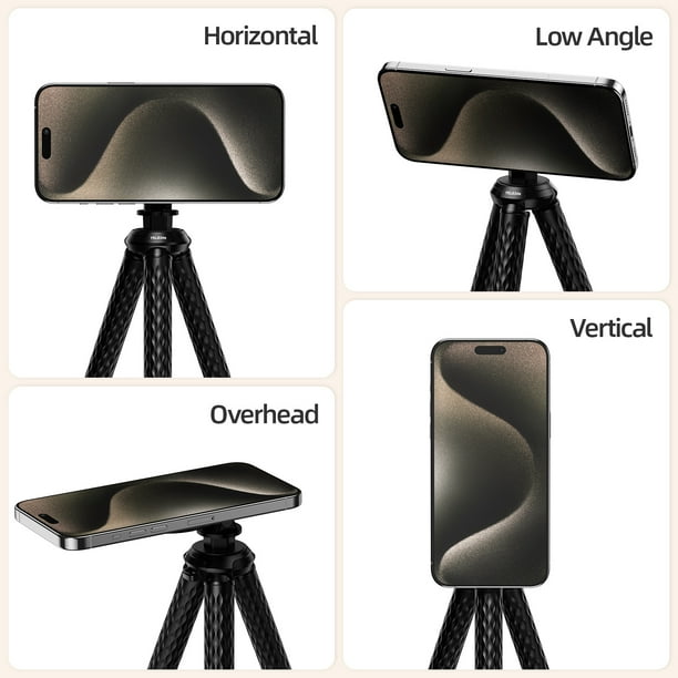 TELESIN Magnetic Flexible Tripod for Smartphone;Mini Bendable