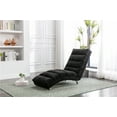 thumbnail image 7 of Linen Massage Chaise Lounge Indoor Chair, Electric Recliner Chair Sleeper Chair Upholstered Lounge Sofa with 5 Model & 2 Intensity Levels, Modern Long Lounger for Office Living Room, Black, 7 of 7