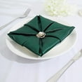 thumbnail image 6 of BalsaCircle 100 Pieces 20" Hunter Green Satin Dinner Napkins Wedding Party, 6 of 8