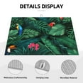 thumbnail image 4 of ZNDUO Absorbent Dish Drying Mat, Microfiber Vector Tropical Plants Birds Pattern Dish Drying Pad for Kitchen Counter, 24 x 18 Inch, 4 of 8