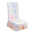 thumbnail image 1 of Funda Para Silla Con Estampado De Flores Funda Para Silla Dinning Para Bodas , Elástico, Estirable, Duradero, Sin , Secado , Beige Floral BLESIY Fundas para sillas, 1 of 8