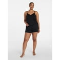 thumbnail image 2 of Joyspun Women’s Dreamy Soft Collection Lace Trim Knit Cami and Shorts Set, Sizes XS-3X, 2 of 6
