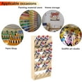 thumbnail image 6 of 6 Tier Spray Paint Storage Rack, 24 Can Wall Mount Organizer, Wood Shelf Holder for Garage, Kitchen, Studio, 6 of 6
