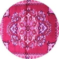 thumbnail image 1 of Ahgly Company Indoor Round Persian Pink Traditional Area Rugs, 6' Round, 1 of 4