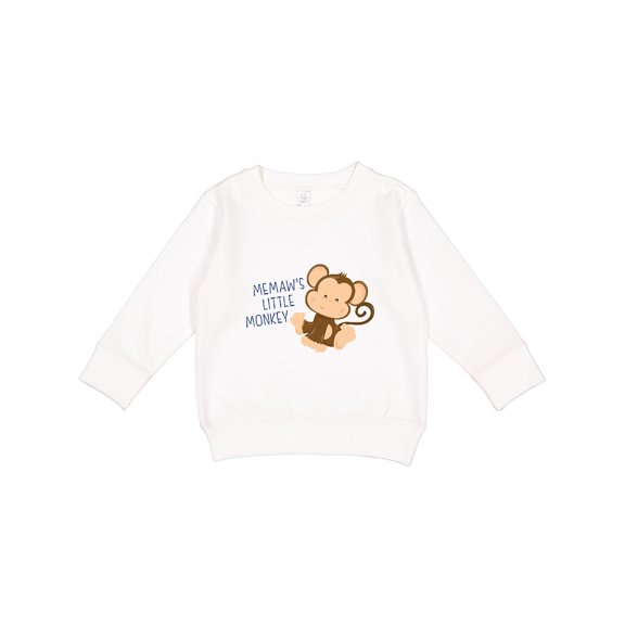 Inktastic Memaw's Little Monkey Toddler Sweatshirt