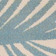 thumbnail image 2 of United Weavers Seaside Palm Branch Blue Woven Olefin Area Rug, 2 of 2