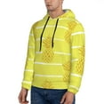 thumbnail image 3 of Bingfone Gold Pineapple Men'S Drawstring Hoodie Long Sleeve Pocket Sweatshirts-3x-Large, 3 of 9