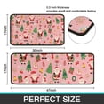 thumbnail image 7 of Pink Christmas Santa Pattern Kitchen Rugs Sets Of 2,Anti Fatigue Kitchen Mat Rugs Non Slip Washable,Decorative Kitchen Floor Mats for Kitchen,Sink,Laundry,17"X30"+17"X47", 7 of 7