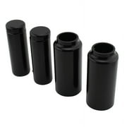 POSSBAY Black Upper Lower Fork Tube Cover Cap For Harley Street Bob Low Rider 2018-2021