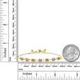thumbnail image 2 of 18K Yellow Gold Plated Silver Yellow Citrine and Pink Lab Grown Diamond Infinity Tennis Bracelet for Women (2.36 Cttw, Gemstone November Birthstone, Round 4.5MM, Fully Adjustable up to 9 inch), 2 of 4