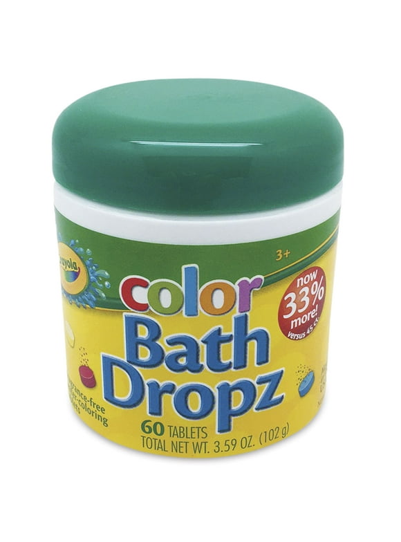 Crayola Bath Dropz Color, 60 Tablets, 3.59 OZ