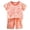A01-Hot Pink, variant on Baby Boy Girl Cute Soft Clothing Sets Short Sleeve Tops and Pants Kids 2pcs Casual Outfits Spring Fall Summer Unisex Loungewear Outfits Set(Brown,2-3 Years)