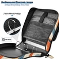 thumbnail image 4 of FORMRS Zipper Binder with Shoulder Strap 2-inch Ring 500 Sheet Capacity File Bag, Beige Abstract Wavy, 4 of 5