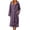 Purples, variant on Winter Fleece Robe for Women Comfy Absorbent Wrap Bathrobe with Belt Loose Long Sleeve Hooded Pocket Long Bathrobe