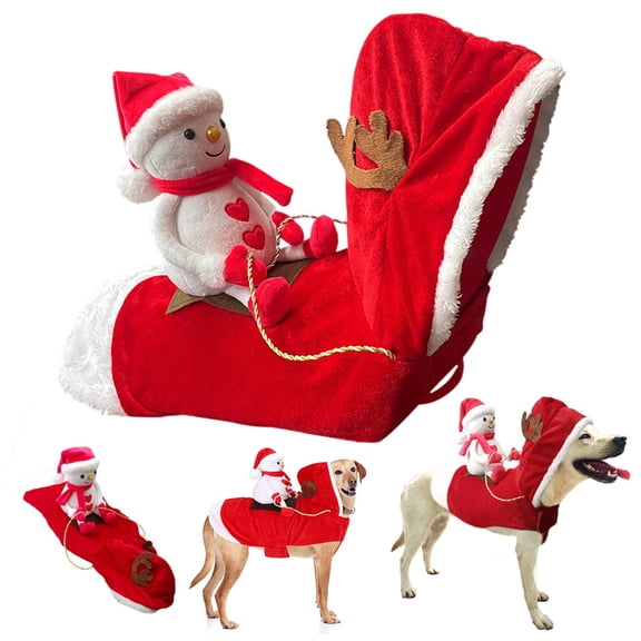 Snowman Dog Costume, Dog Christmas Outfit, Snowman Rider Costume, Dog Christmas Costume, Adjustable Closure, Snowman Rider Look, Photos & Parties