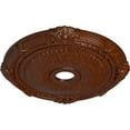 thumbnail image 3 of Ekena Millwork 27 1/2"OD x 3 7/8"ID x 2 1/4"P Heaton Ceiling Medallion (Fits Canopies up to 6 1/2"), Hand-Painted Burnished Mahogany Crackle, 3 of 6