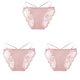 thumbnail image 1 of Puntoco Bragas para mujer, cintura alta, ropa interior sexy de encaje, cómodas y delgadas, bragas sólidas ahuecadas, 1 of 4