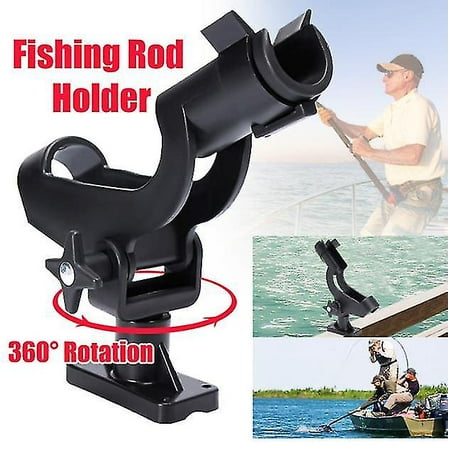 Fishing Power Lock Rod Holder With 2 Side Mounts Adjustable Boat ...