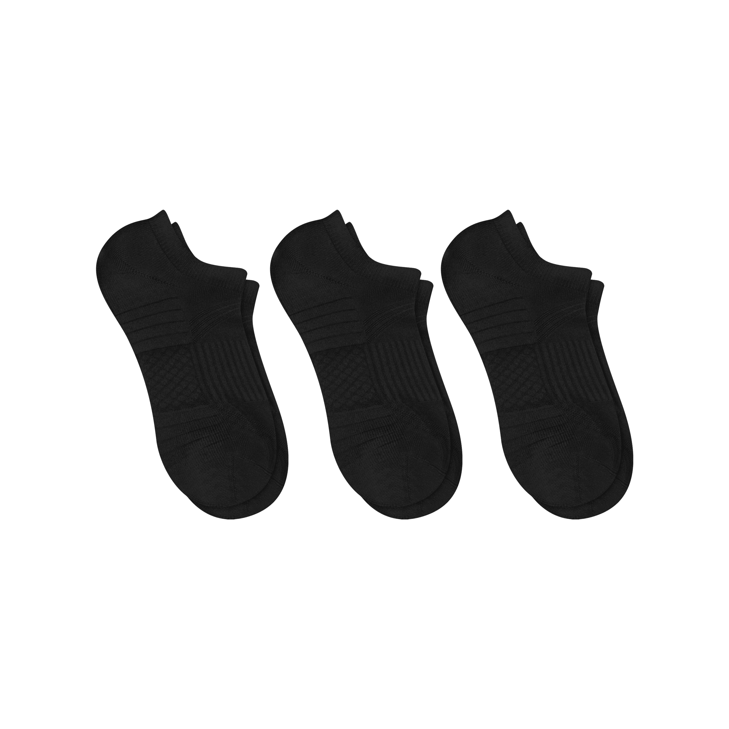 Hanes Womens No-Show Socks, 3 Pairs, Moves Impact Zone Cushioned Athletic Socks for Women