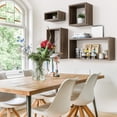 thumbnail image 5 of Kaboon Wall Mount Cube Shelf Set of 4, 59x43x7.87, Model-Cube-Shelf, Eucalyptus, 5 of 5