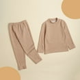 thumbnail image 2 of fatyb Kids Cotton Thermal Underwear Sets Seamless Long Sleeve Tops and Bottom Outfits for Boys Girls, 2 of 3