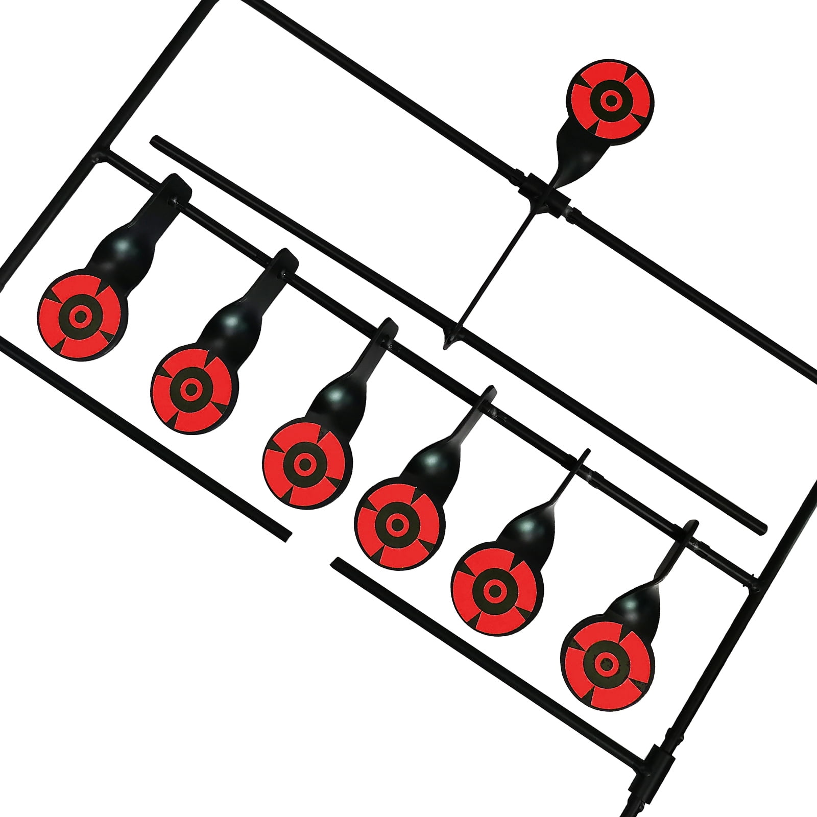 Atflbox Resetting Target for BB Gun with 7 Targets, Rated for .177 Caliber Airgun, Weight 2.2lbs