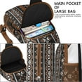 thumbnail image 5 of Sac à Dos Bandoulière de Voyage Boho Chic Vintage Rétro Artistique Léger avec Style Stylé, 5 of 5