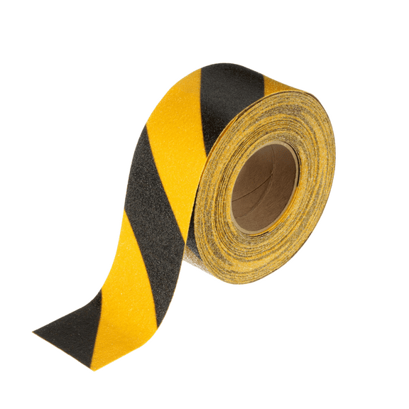 3M Safety-Walk Slip-Resistant Tape: 2 in. x 60 ft. (Black with Yellow stripes)