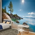 thumbnail image 2 of Peel and Stick Wallpaper Waterproof Lake Tahoe Wall Mural Decor Self Adhesive and Removable 100in x 144in, 2 of 8