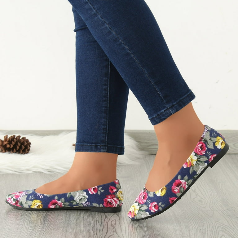 Rose colored flats sale