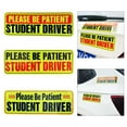 thumbnail image 2 of Safety Warning Driver Magnet Please Be Patient Student Driver Magnet Driver Bumper Reusable Reflective Sticker, 2 of 8