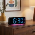 thumbnail image 2 of Unique Bargains Dimmable Dual Alarm Clock for Heavy Sleepers 6.3" x 1.6" x 2.6", 2 of 7